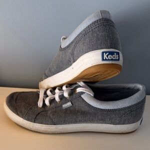 Keds Charcoal Canvas Shoes with White Accents
